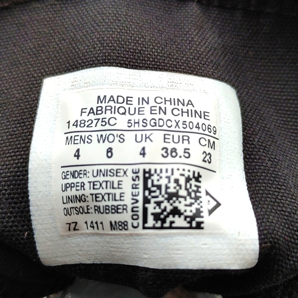 Converse Lazer Chucks 6F 4M multi-colored hightop - Picture 4 of 8